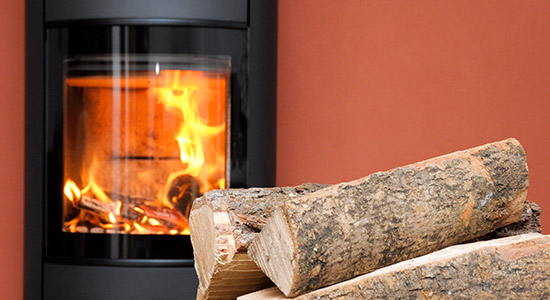 La pose d'un poêle à bois